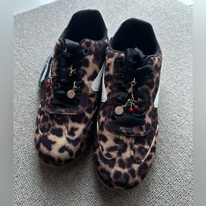 Dolce Vita Animal Print Sneakers with Charms